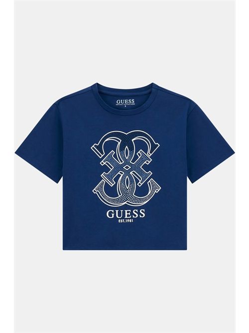 T-shirt con logo in strass GUESS | J6RI28K6YW4/G7HR